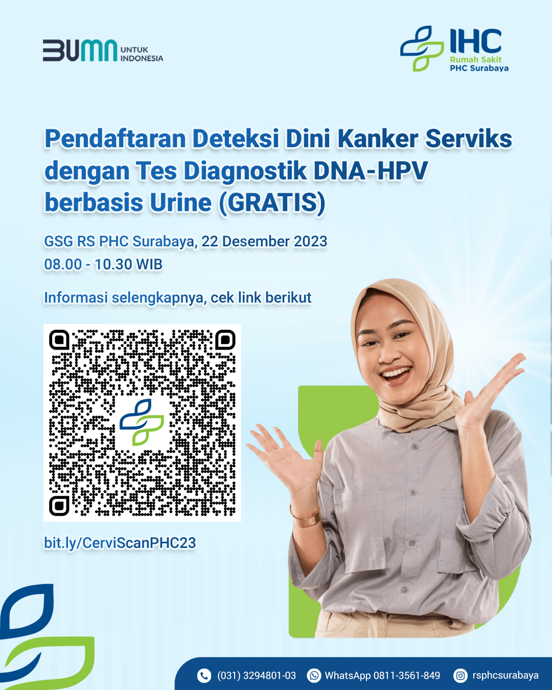 Program CSR : Deteksi Dini Kanker Serviks Leher Rahim dengan Tes Diagnostik DNA-HPV Berbasis Urin